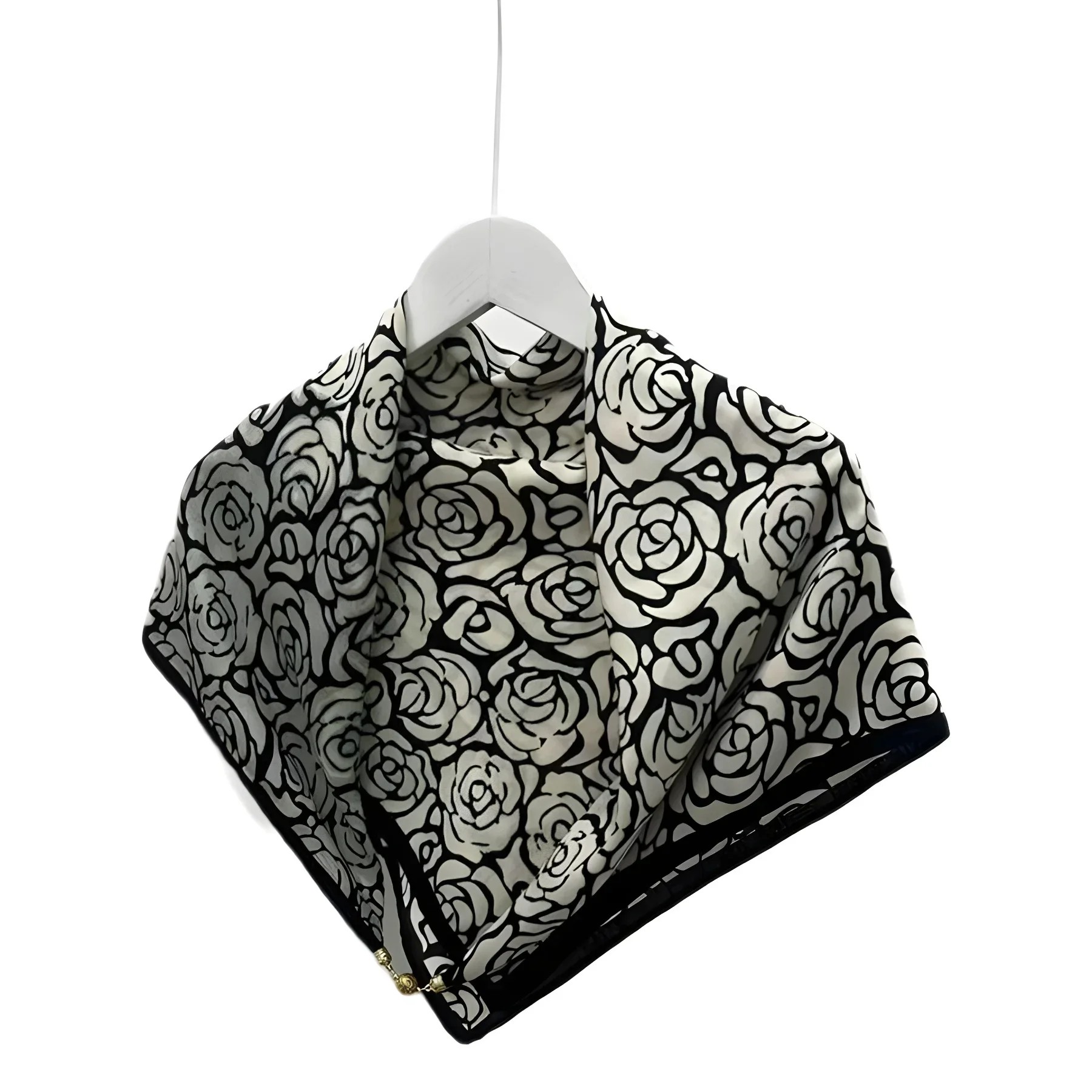 Hot Magnetic Triangle Neck Protection Scarf for Women in Autumn and Winter 2024 New Cotton and Linen Scarf  High-end Neck Scarf 6