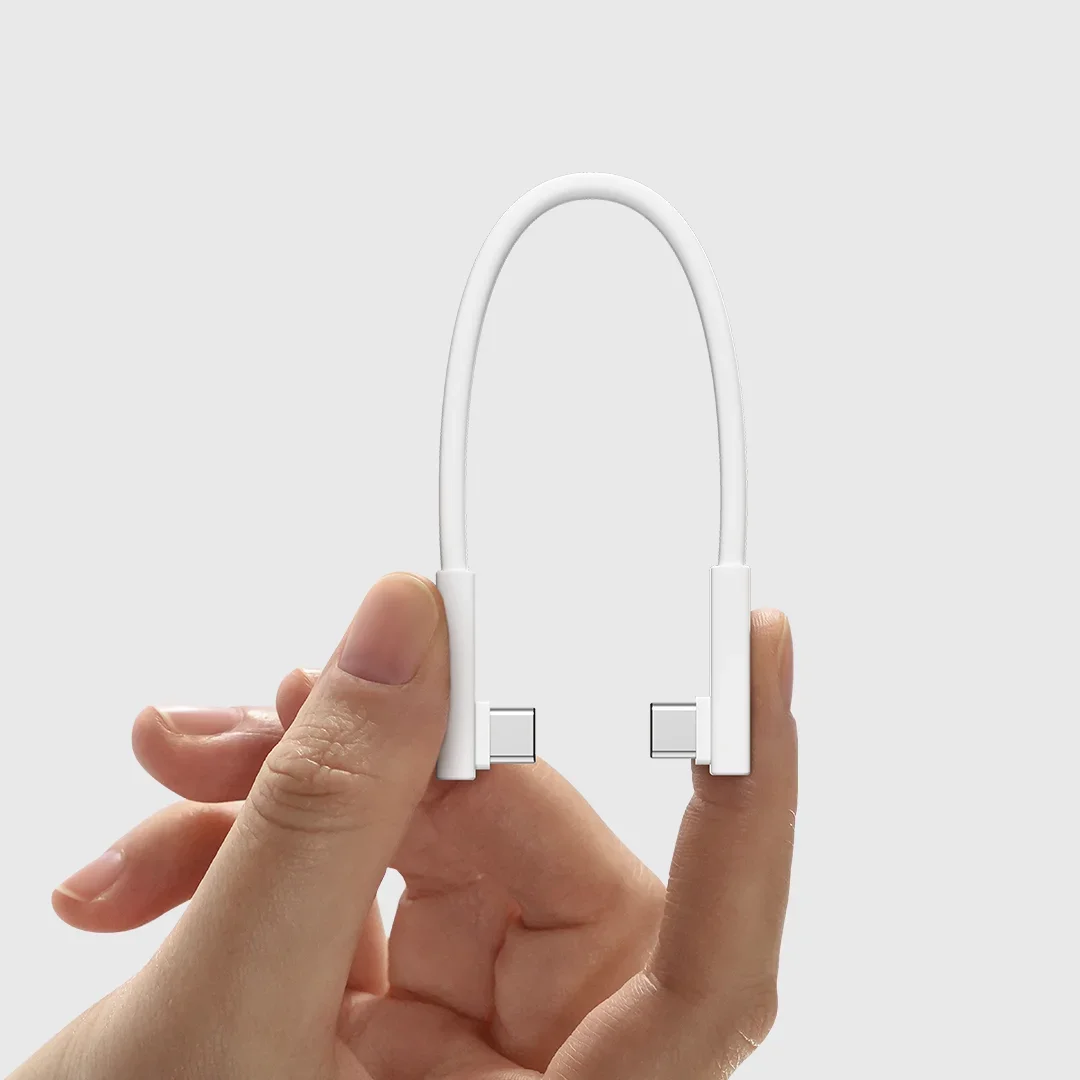 SHARGE L자형(데이터 및 충전) USB C - USB C 케이블, 10Gbps 데이터 전송 240W, 디스크 플러스용 90도 유형 C 케이블
