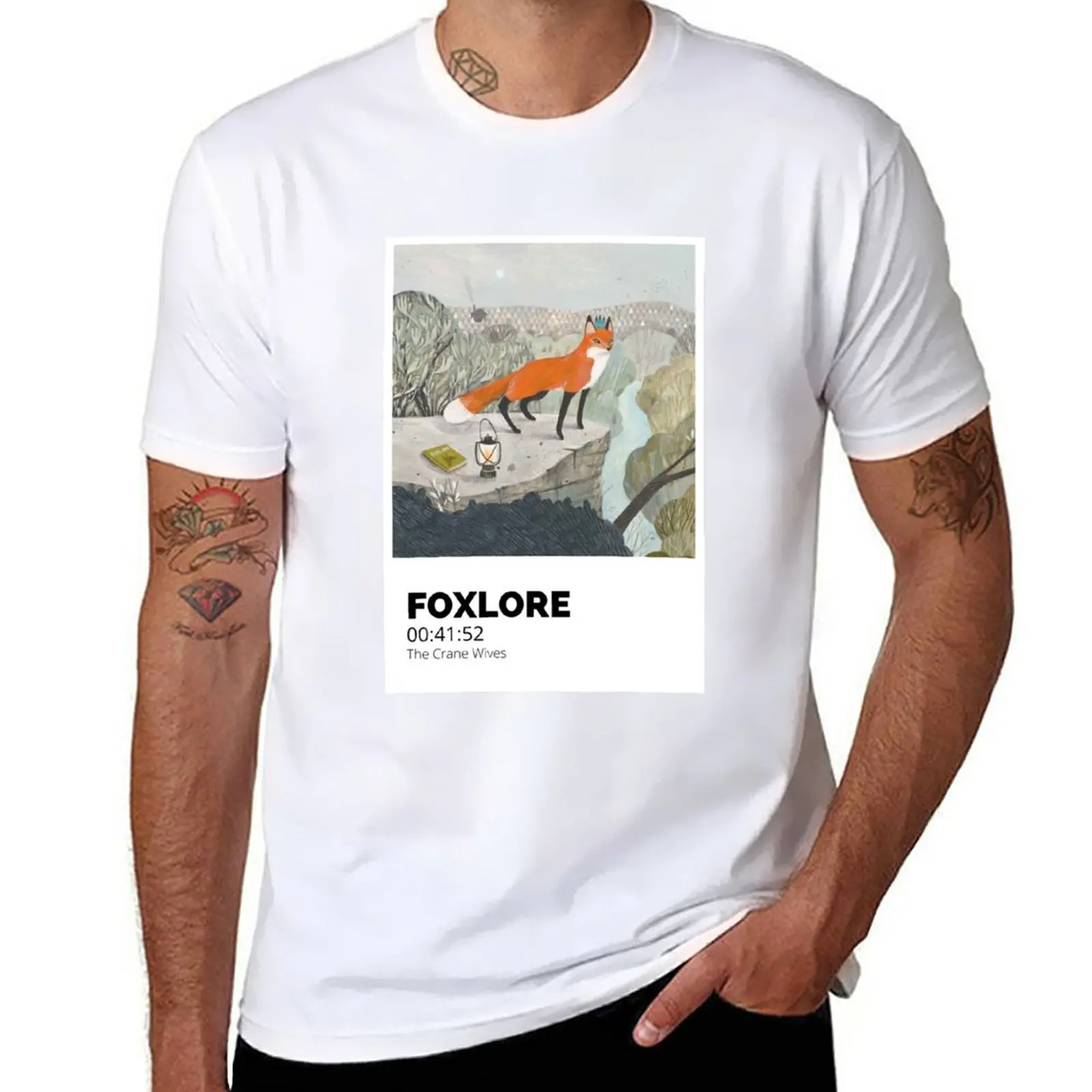 New Foxlore Album Pantone Swatch T-Shirt Divertente T-Shirt T-Shirt Uomo T-Shirt Grafica Grande E Alta