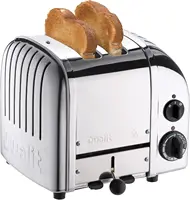 2 slice toaster, Chrome,classic  style modern performance, Defrost settings, mechanical browning controls 1