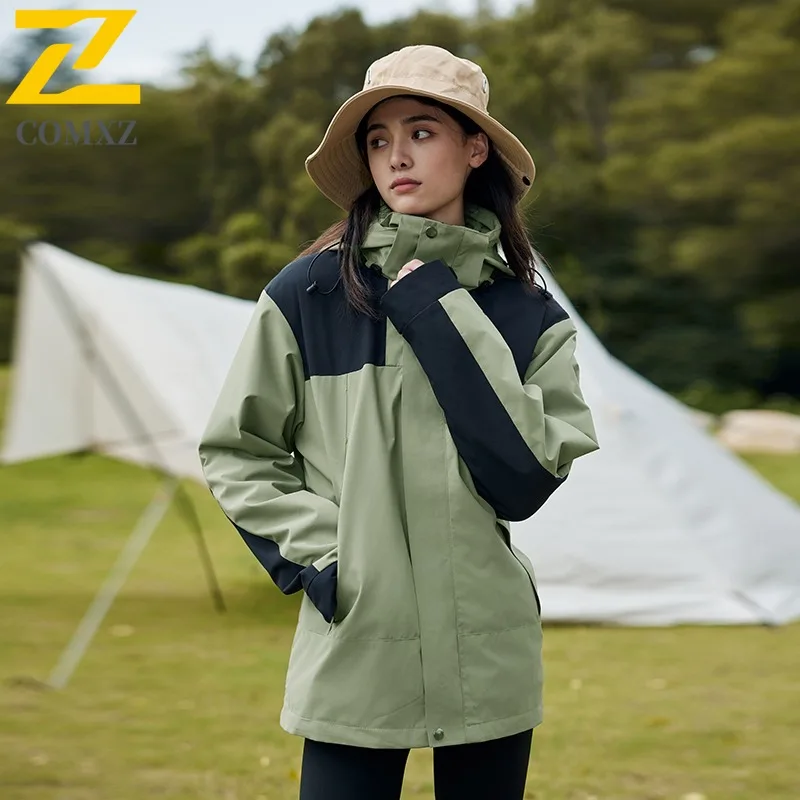 COMXZ Alpine  Men Jacket Thickened Mountaineering Windproof Warm Parka Casual Travel Comfortable Lightweight Winter New Clothing