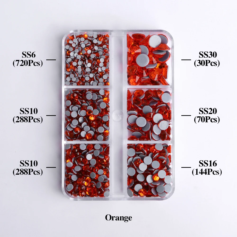 Enhanced Sparkling Glass Hotfix Rhinestones Set - Flat Back Glitter Crystals for Garment Embellishment