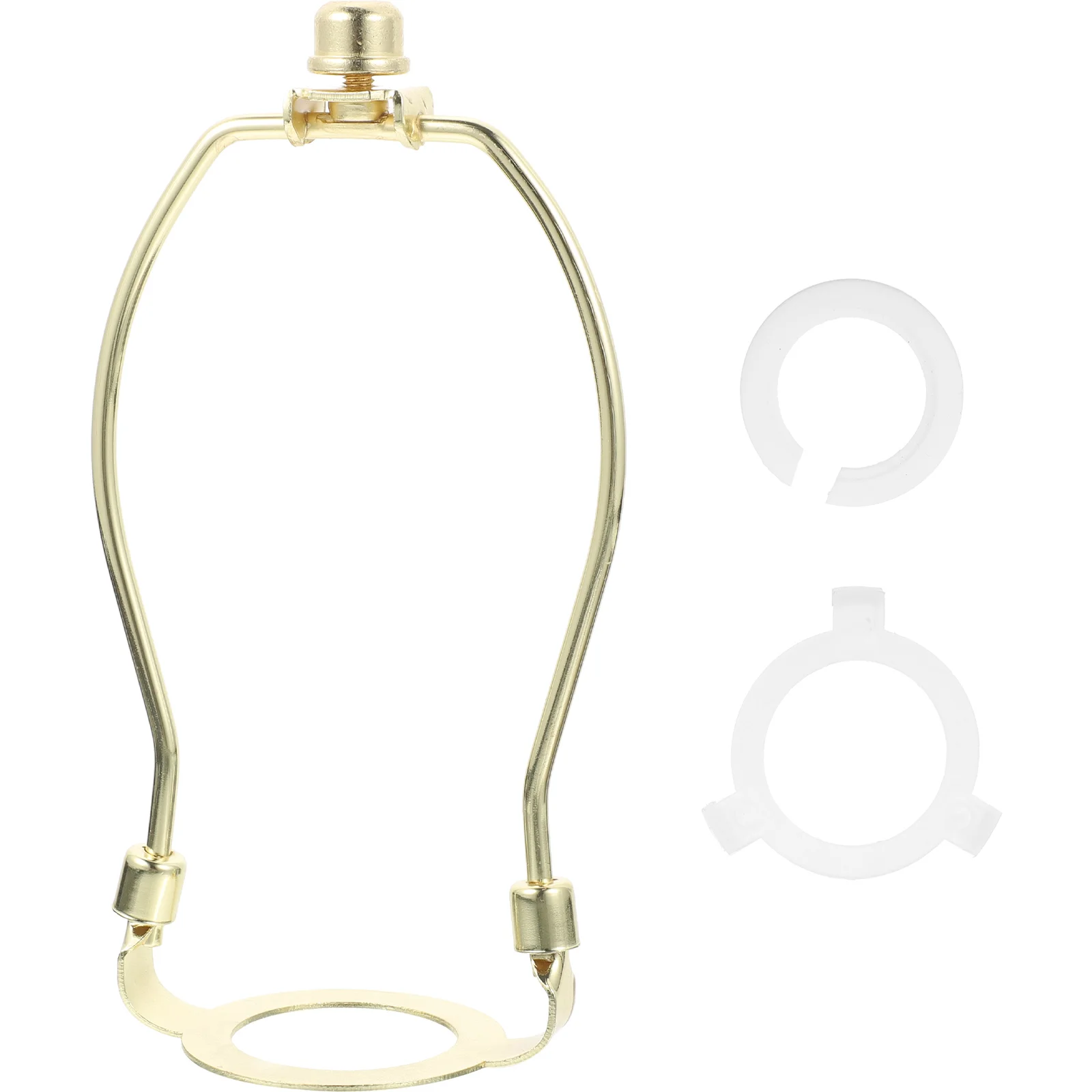 

Desk Lamp Horn Stand Shade Holder Adapter Frame Lampshade Bracket Plastic Metal for Table Repair Kit