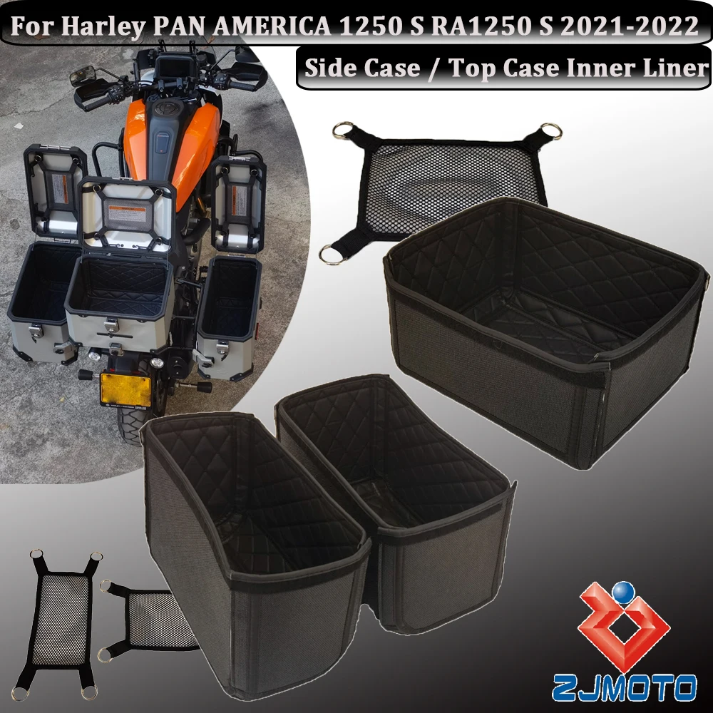 para-pan-america-1250-ra1250-ra1250s-caso-superior-caixas-laterais-pannier-traseiro-insercao-de-carga-forro-do-tapete-caixa-de-ferramentas-dentro-couro-do-plutonio-almofada