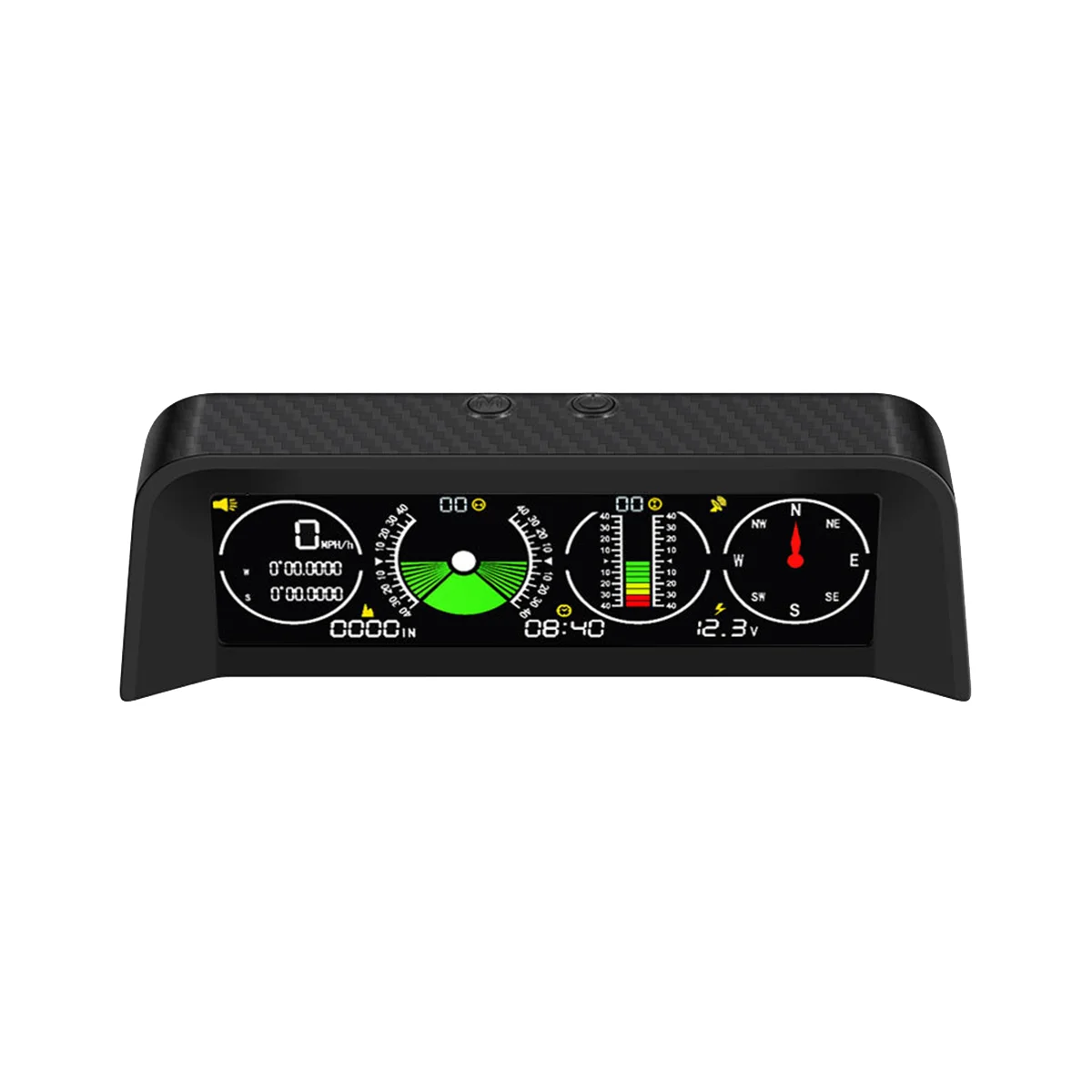 Car speedometer X90 Car Electronic Digital GPS Speedometer Head-Up Display Tilt Meter Altimeter Compass Car Level Incline Balancer