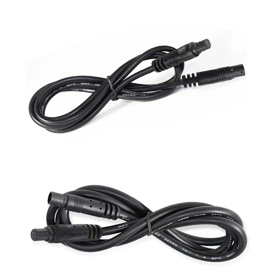 QXNY 4-Pin or 5-Pin Car DVR Camera Extension Cable 2M Male for Female Connector Cord for Dashcam Reverse Camera