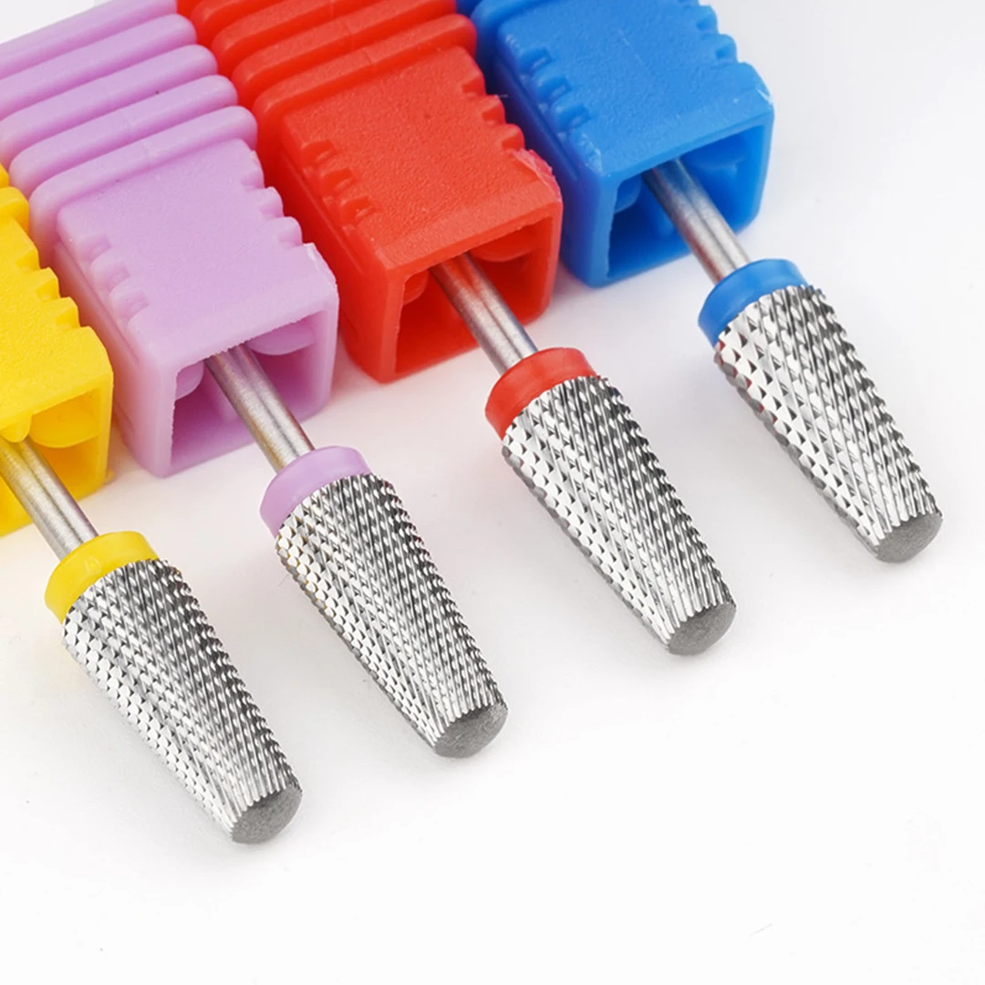 5 in 1 Tungsten Steel Nail Drill Bits Milling Cutter For Electric Nail Drill Manicure Machine File Accessories