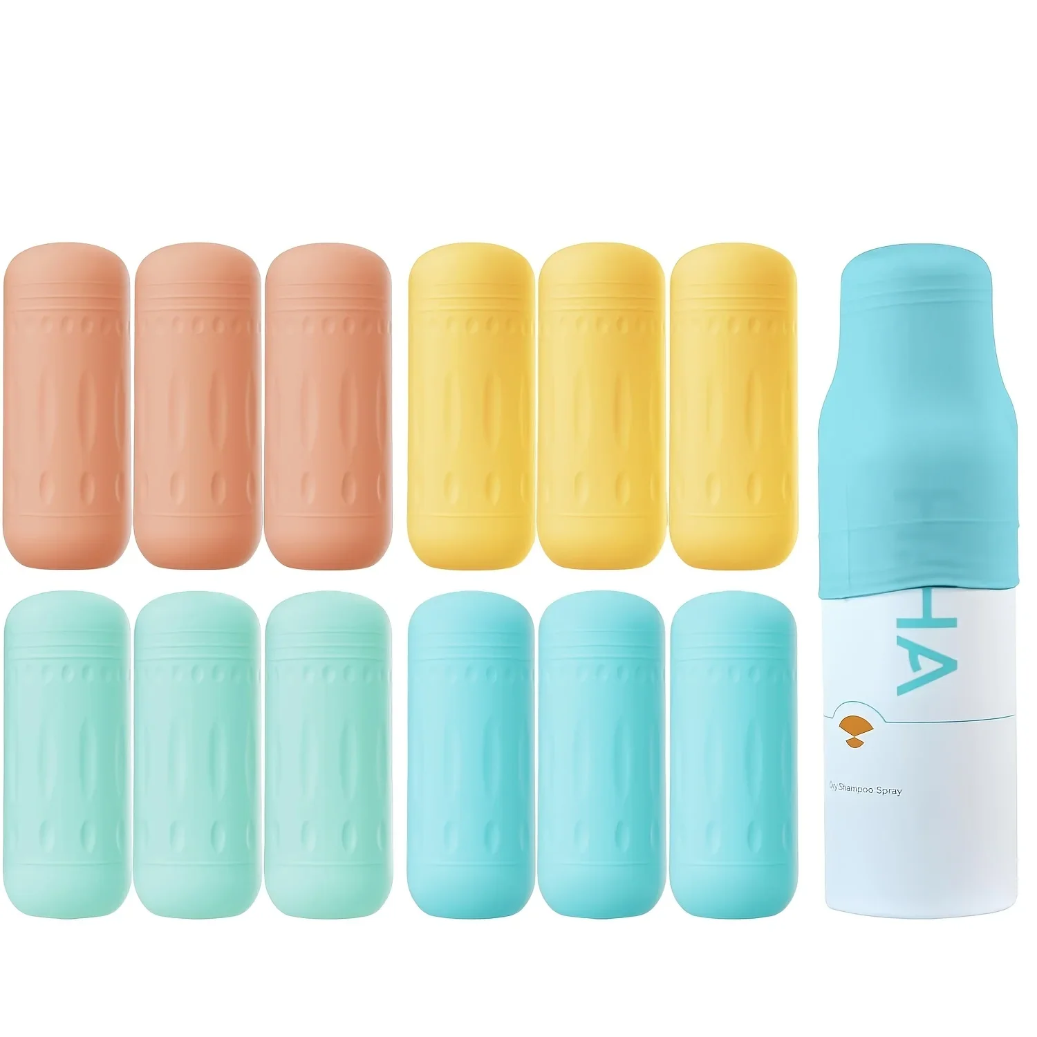 12-Piece Silicone Travel Toiletry Container Set