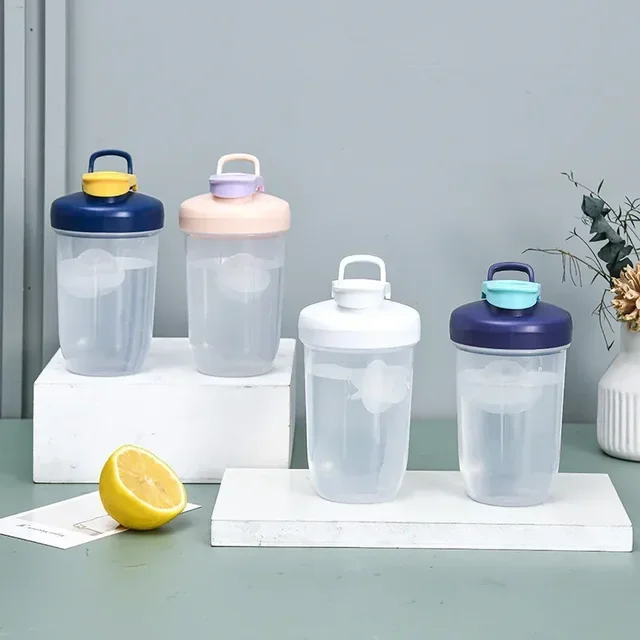 Shaking Cup 400ml Protein Powder Shaker Bottle Leak Proof Water Bottle for Gym Outdoor Fitness Training Sport Mixing Cup 3