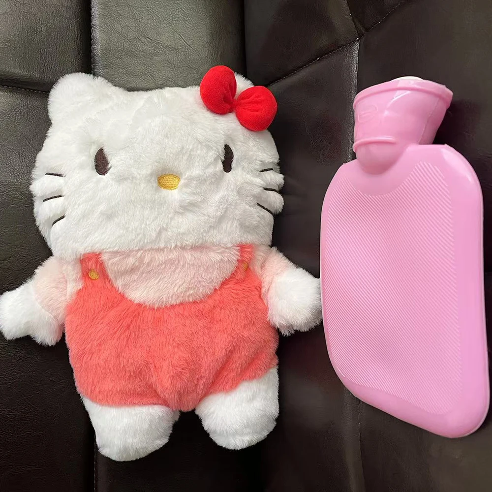 Hello Kittys Cute Plush Toys Hug Pillow Hot-Water Bag Warm Hands And Feet In Winter Cute Doll Christmas Gift For Girls Household 4
