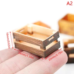Miniature Dollhouse Storage Box and Decorative Frame Accessories (A2)