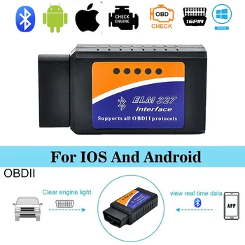 ELM327 V2.1 OBD2 Scanner Bluetooth Car Diagnostic Tool For Android /IOS Code Reader Automotive Fault Detector 1