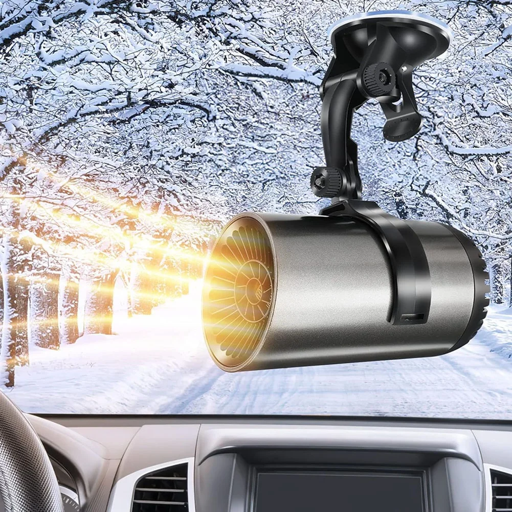 

1pc 150w Car Heater Portable Car Fan Heating And Cooling Defroster Defogger Winter Heating Fan Car Accessories