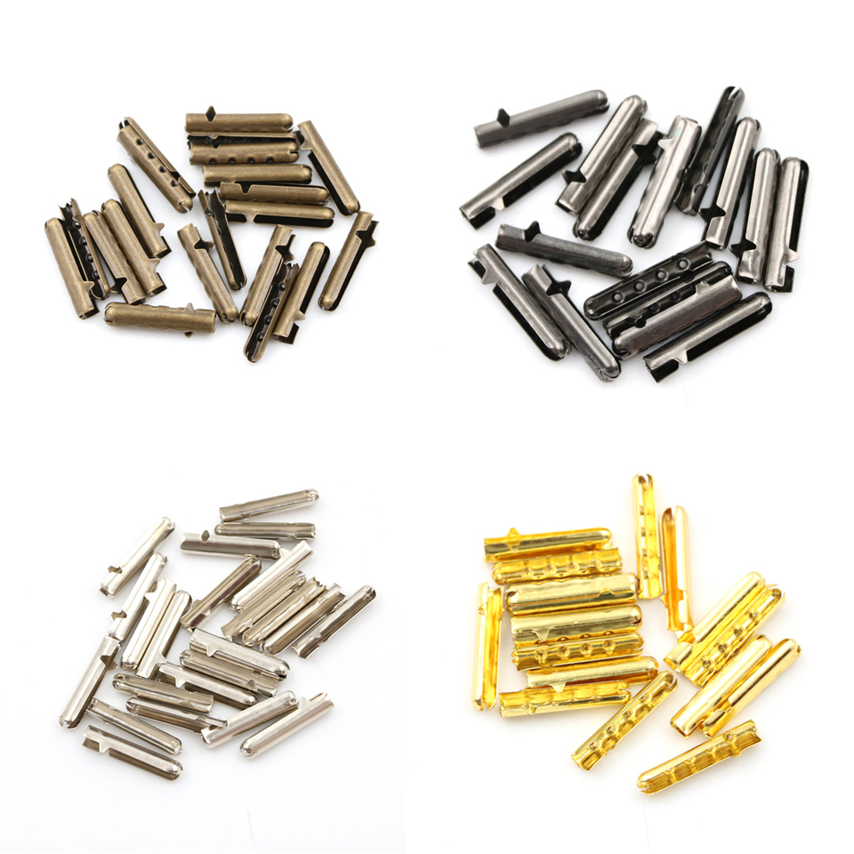 10pcs Metal DIY Shoelaces Repair Shoe Lace Tips Replacement End Shoelaces Craft