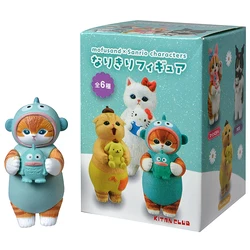 Mofusand Shark Cat Blind Box - Fruit Animal Cute Mini Figures Ornaments Dolls (Random 1 PCS)