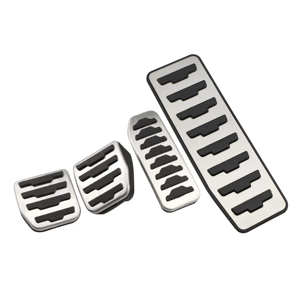 Color My Life Car Gas Pedals Brake Pedal for Land Rover Range Rover Evoque 2012+ Foot Rest Pedal Pad Cover Car Styling car pedals pedal cover