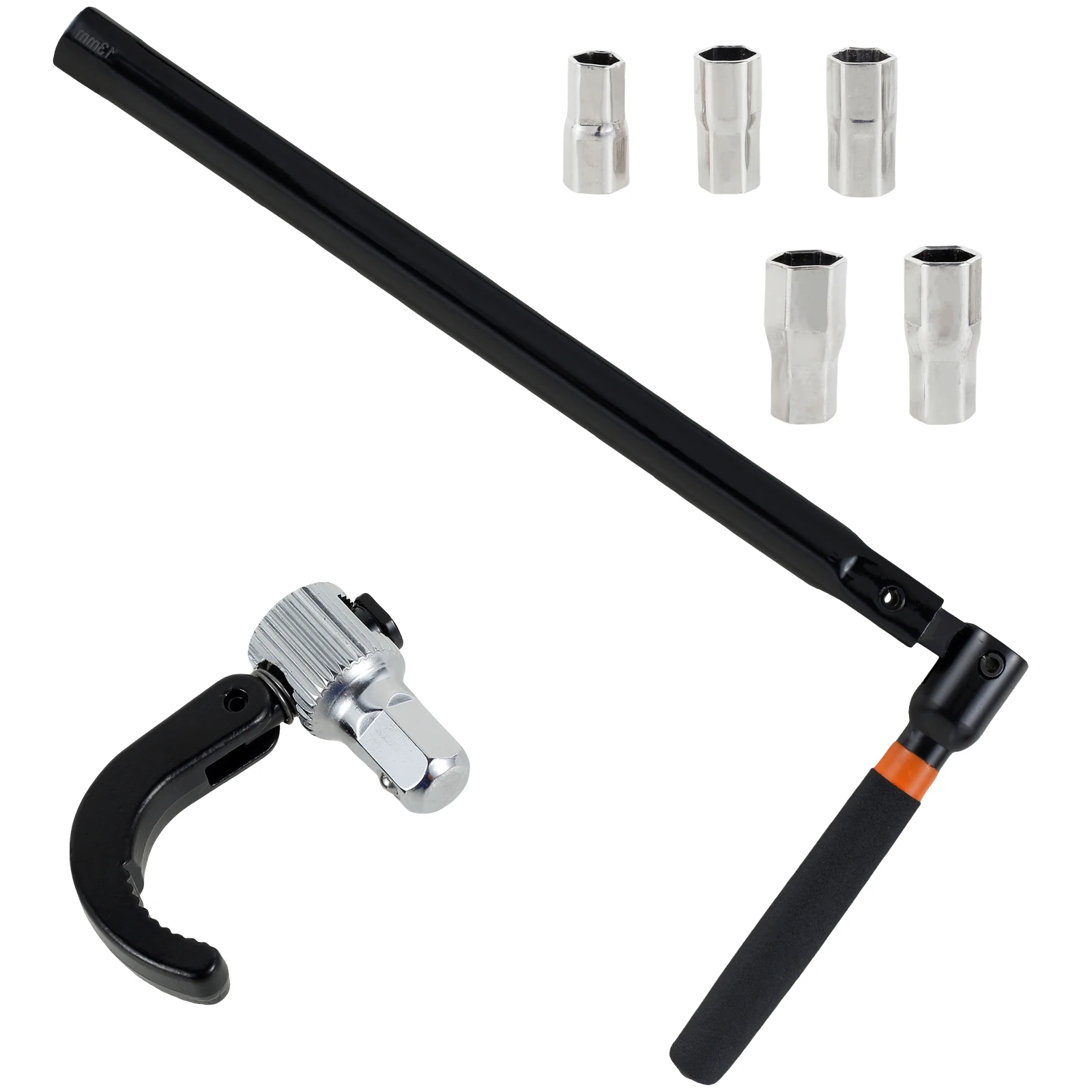 LONTOM Set Di Chiavi Per Tubi, Set Di Chiavi Per Rubinetto, Set Di Chiavi Regolabili Con Testa Di Ricambio, Strumenti Idraulici Per Bagno, Cucina E Giardino