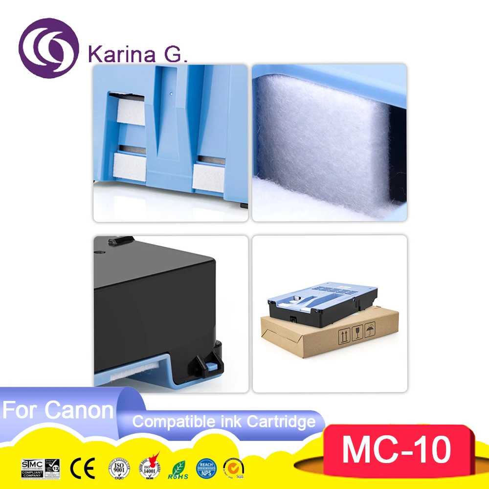MC-10 MC 10 MC10 1320B014CA Compatible Maintenance Box Wast Ink Tank for iPF650