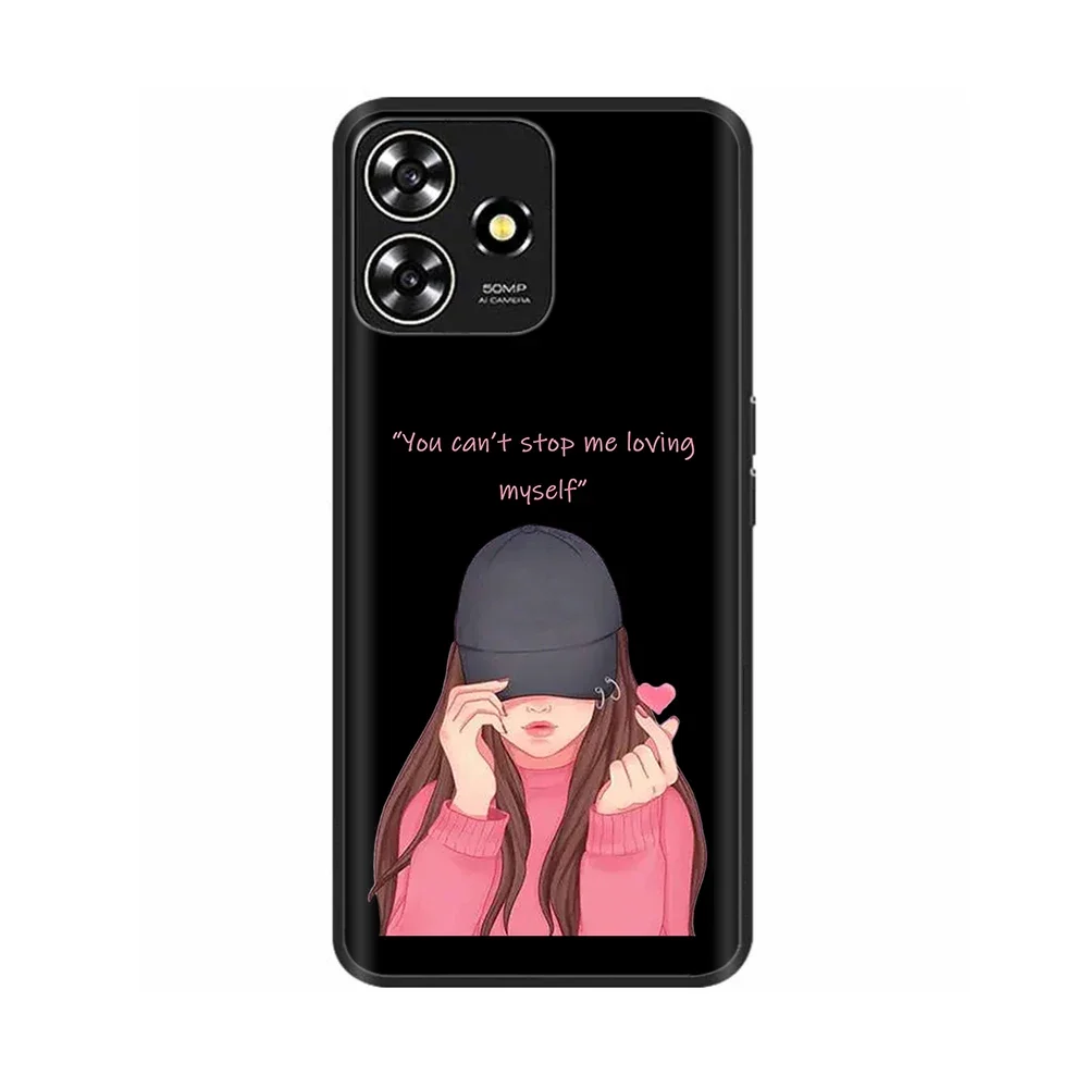 Sleek Black Silicone Phone Case - Soft Back Cover