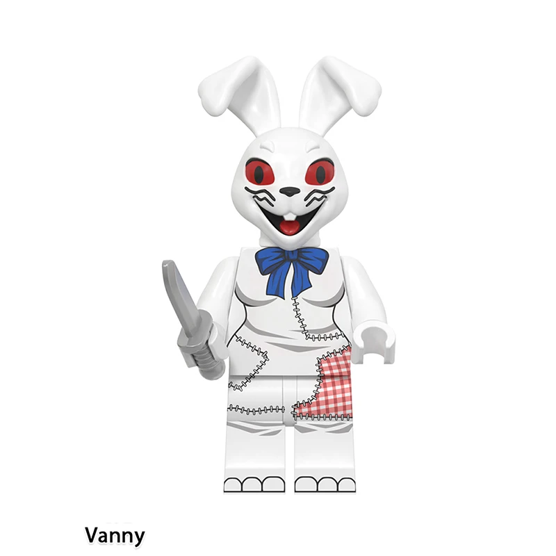 새로운 FNAF 나이트 게임 피규어 미니 피규어 블록 조립식 스켈레톤 스릴러 장난감 선물 어린이 장난감 몰드 킹