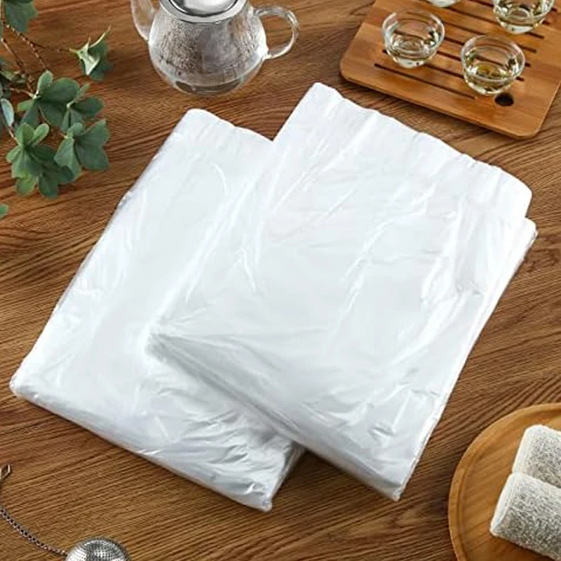 Trash Bags Large Capacity Disposable Thickened Storage Clear Recycling Bin Liners Plastic