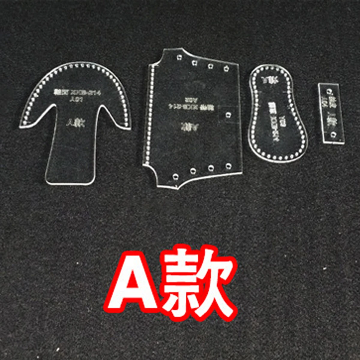 1Set New DIY Leather Craft Shoes Keychain Pendant Sewing Pattern Acrylic template leather craft template sewing template