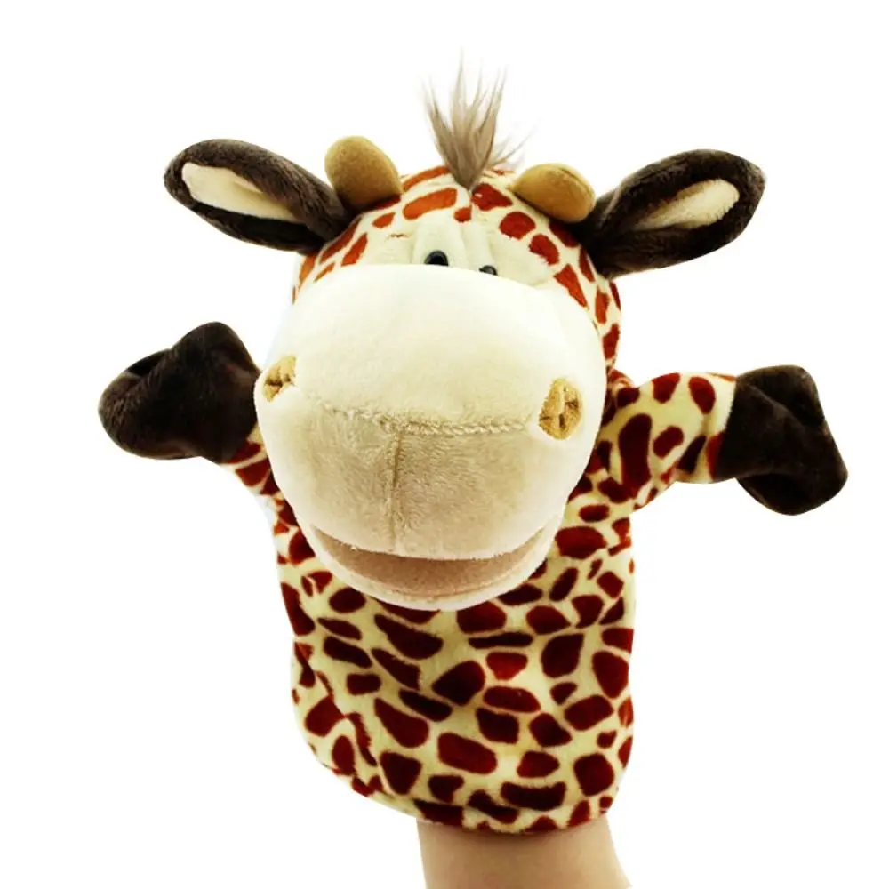 Animal Hand Finger Puppet Plushed Doll Educational Baby Toys Fox Bear Simulator Soft Stuffed Toys Anime Doll Game For Girls
