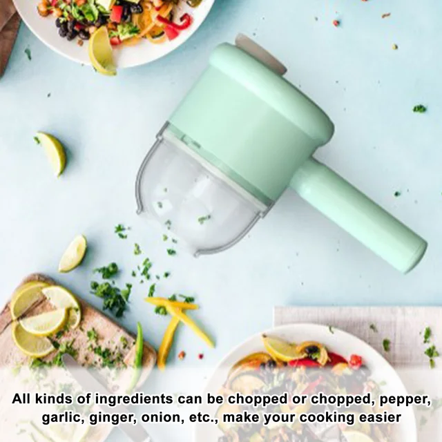 Kitchen Food Chopper Electric Rechargeable Built-in Battery Vegetable  Slicer Dicer For Onion Garlic Nut Veggie - AliExpress