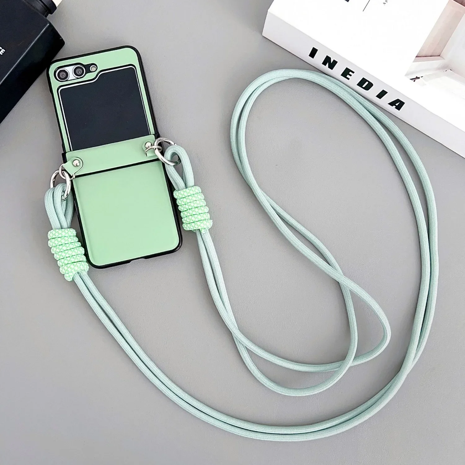 Crossbody Wrist Strap PU Leather Shockproof Phone Case