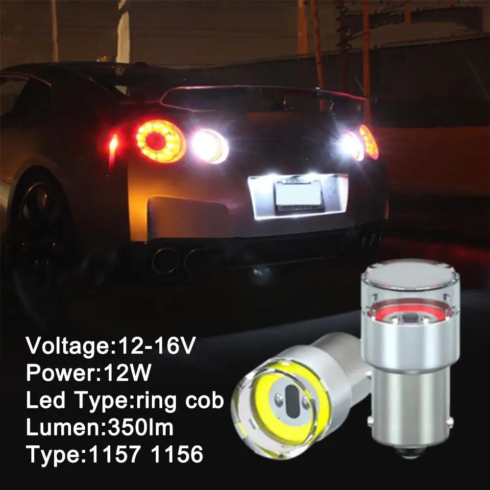 

Car Turn Signal 1156 BA15S 1157 BA15D Turn Signal Brake Transparent Headlight COB Modified Light Light N6V9