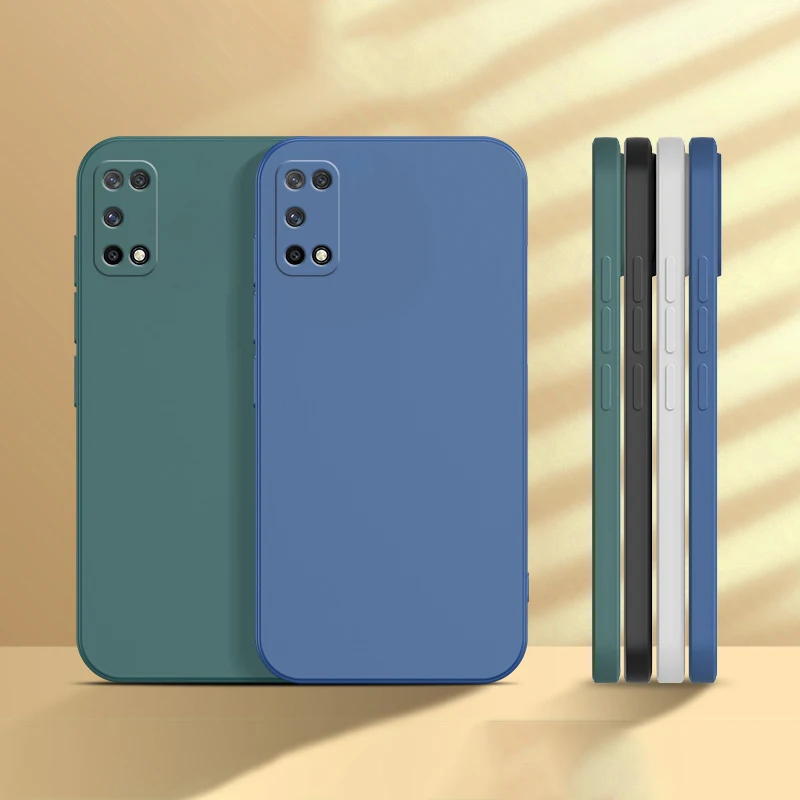 Luxury Matte Silicone Square Phone Cover - Classic Design for Samsung Galaxy S20 Series