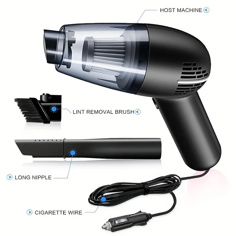 Vacuum Cleaner 12V Car Handheld Strong Suction
