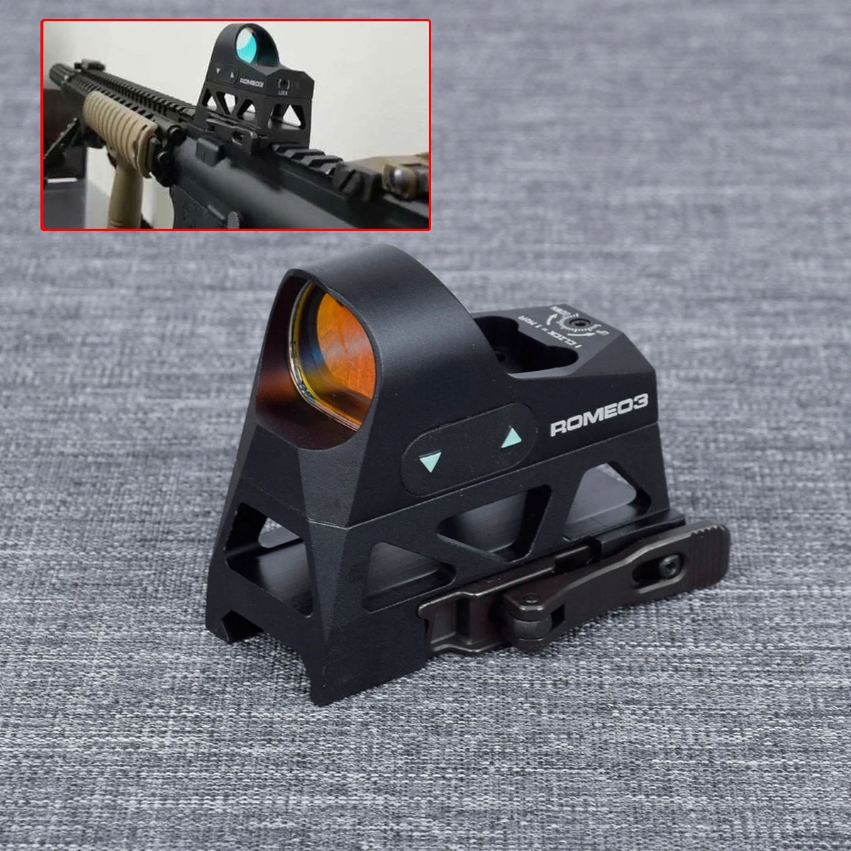 

Metal ROMEO3 RMR Mini Red Dot Sight Scope Optics Reflex Sight For Rifle AR15 M4 Riflescope 20mm Picatinny Rail