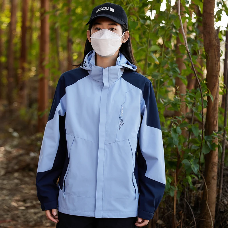 Chaqueta de Montañismo de otoño para hombre, ropa deportiva para ciclismo, ropa deportiva con bloqueo de Color, chaqueta de asalto impermeable y neutra a prueba de viento