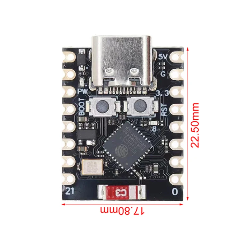 รูปสินค้า บอร์ดพัฒนา ESP32-C3 ขนาดเล็ก สำหรับโปรเจกต์ IoT และ DIY
