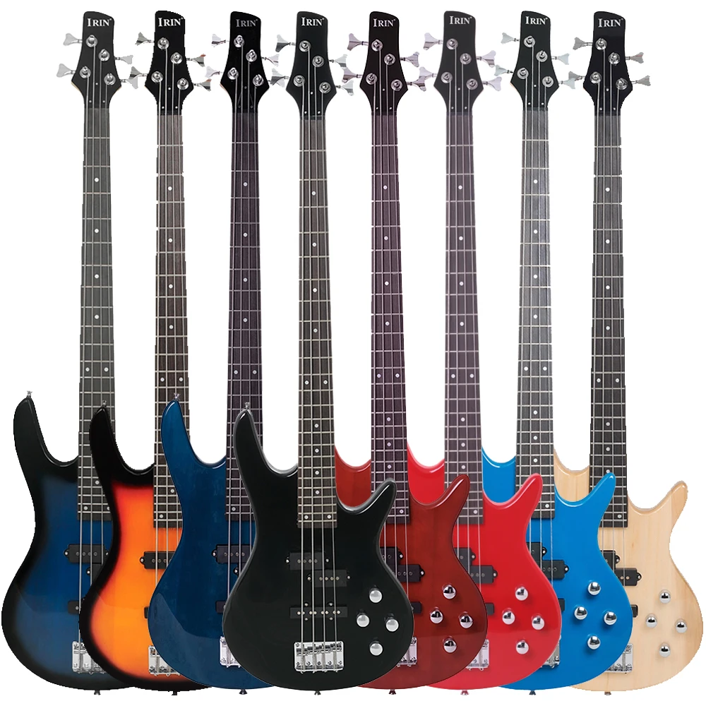 

IRIN 4 Strings Electric Bass Guitar 24 Frets Maple Body Bass Guitar Guitarra With Cable Wrenches Strings Bag Parts & Accessories