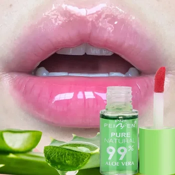 색상 변경 립밤 알로에 베라 립스틱 립글로스, 오래 지속되는 보습, 방수 온도 변경 립밤, 1PC