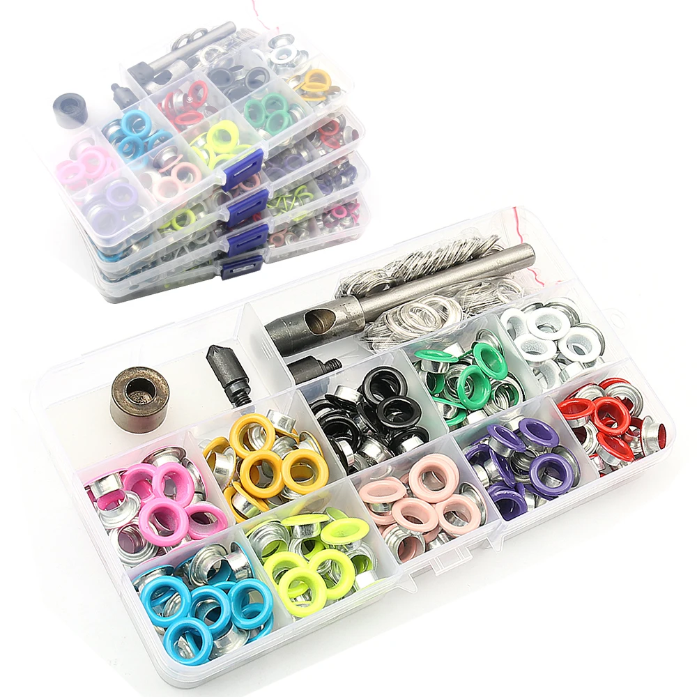 5/6/8/10mm Punching Tool Color Metal Eyelets Hammer Tapping Tool for Leather Grommet Round Eye Rings DIY Shoes Belt Scrapbooking
