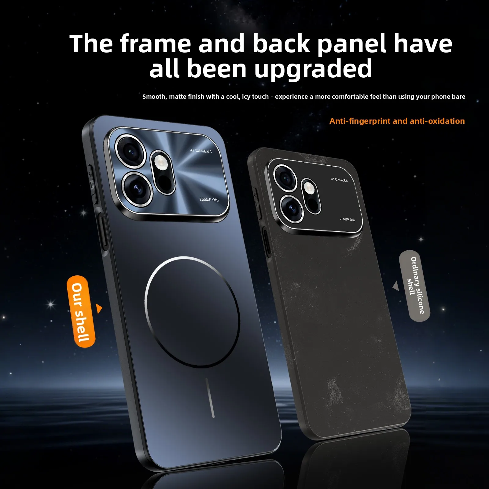 Premium Ultra-Thin Magnetic Frosted Lens Shockproof Case - Stylish Full Coverage Protection