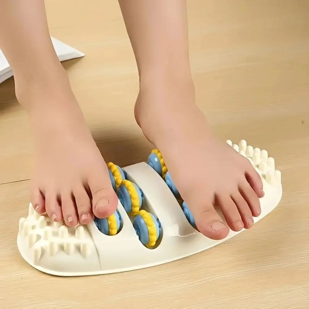 New Multi-Functional Foot Massager with Rolling Wheels for Stimulating Meridians and Foot Reflexology Points