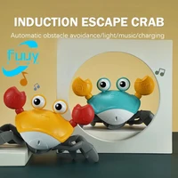 Induction Crawling Escape Crab Automatic Obstacle Avoidance Crab Electric Luminous Music Toys Rechargeable Musical Children Toys 1