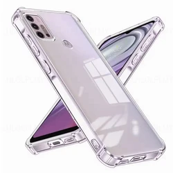 Shockproof Silicone Protective Phone Case - Thick, Durable Design - Moto E40 (Clear)