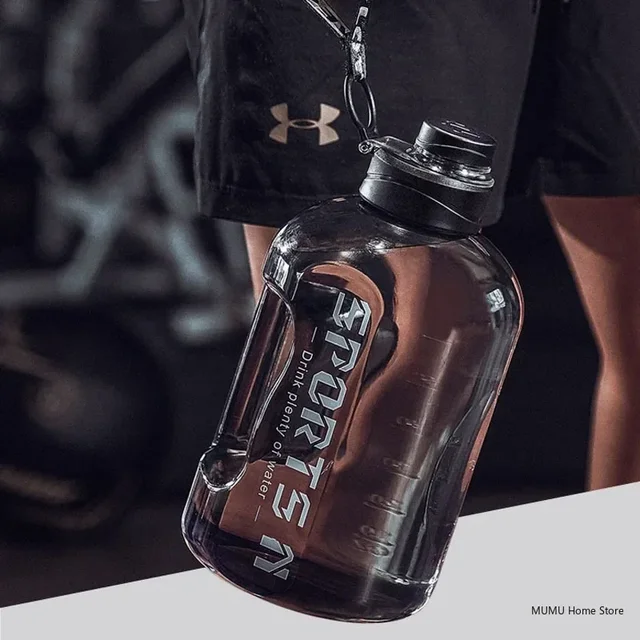 1L UP To 5L Large Capacity Bicycle Water Bottle Fitness BPA FREE Scale Drink Bottle for Men Gym Cycling Camping Water Bottle Cup 6