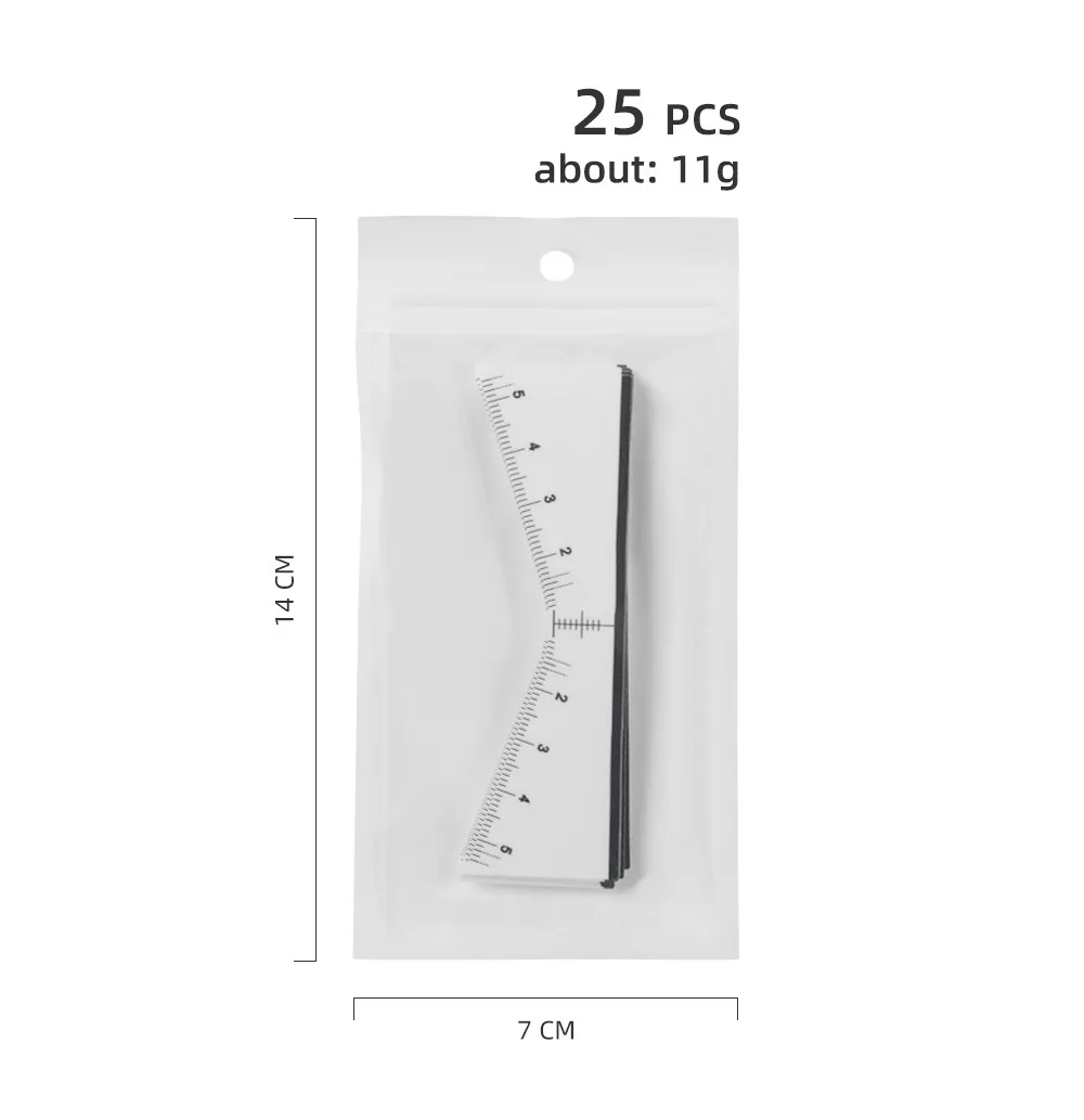 Disposable Eyebrow Ruler 25pcs/Pack Disposable Eyebrow Ruler Sticker Self-adhesive Eyebrow Tattoo Position Guide Permanent Makeup Mapping Stencils Tool