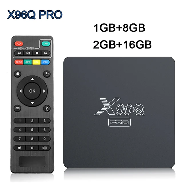 Приставка Смарт-ТВ X96Q PRO, Android 10, Allwinner H313, 2 + 16 ГБ, Wi-Fi 2,4 ГГц
