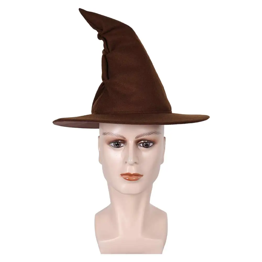 TOM BOMBADIL Cosplay Brown Pointed Wizard Hats Movie Lord Rings Costume Accessories Cap Men Halloween Carnival Role Play Props