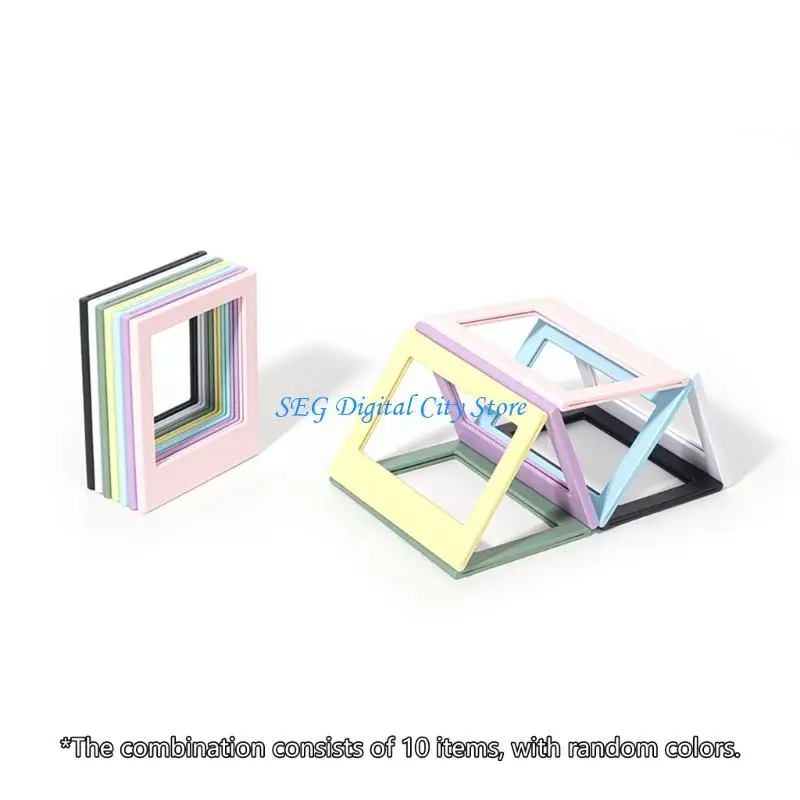 U75B 10Pcs 5인치 자기 액자 사진 디스플레이 데스크탑 홈 장식품