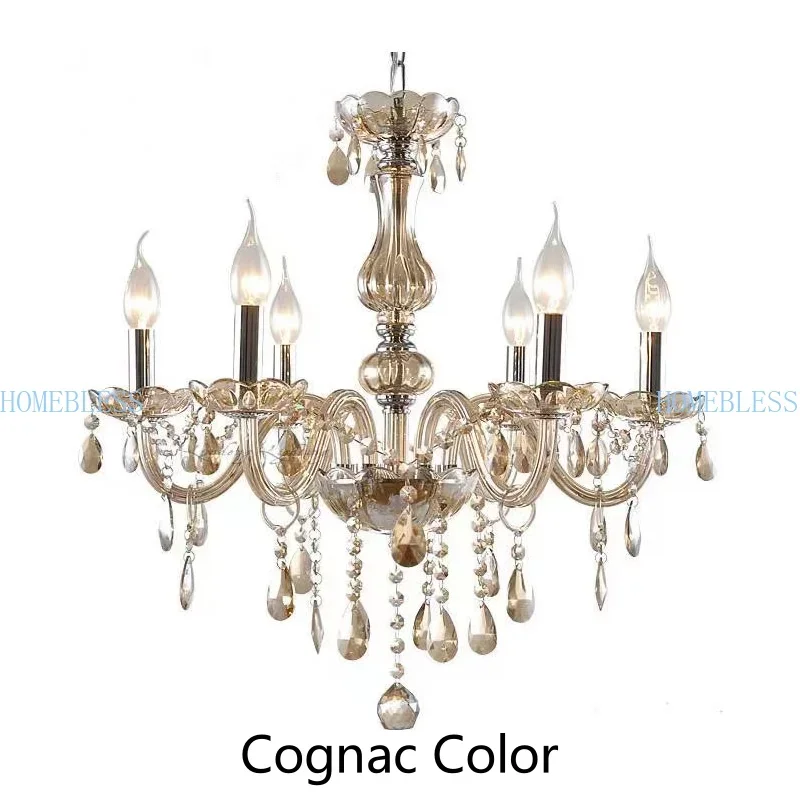 Lampadario Di Cristallo Moderno Lustre De Cristal Soggiorno Illuminazione Luminaria Lampadario A Soffitto Lampadario 6 Luci Candelabro