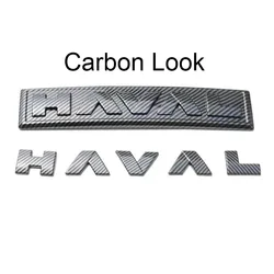 Enhanced Front Grille Hood Logo Stickers for Car Emblems and Accessories (6 pcs Carbon Look)