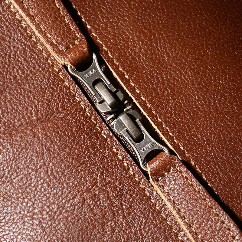 LUOKIR High Quality Men's Travel Bag Genuine Leather Luxury Luggage Bag Women's Weekend Duffle Bag Vintage Business Handbag 6